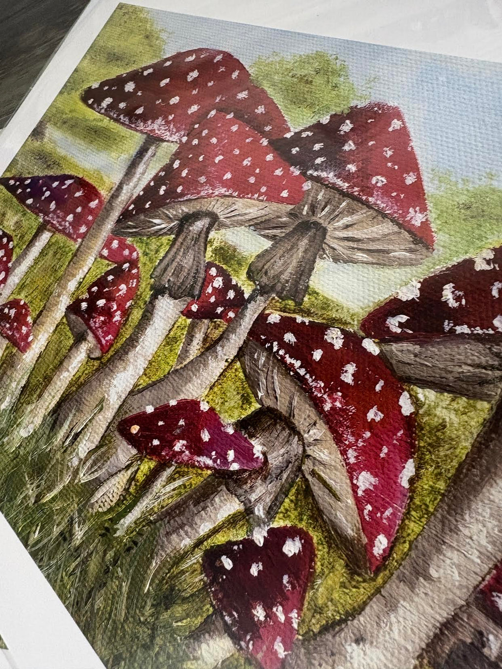 "Field of Mushrooms" print