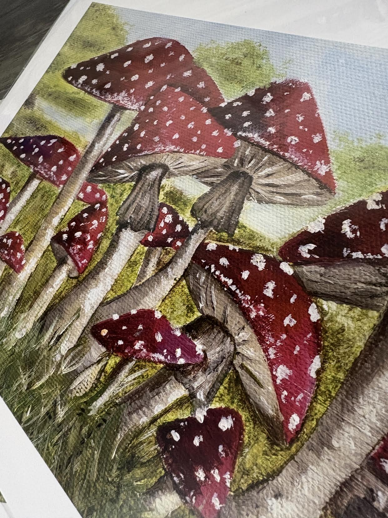 "Field of Mushrooms" print