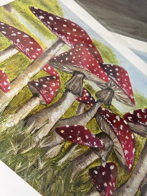 "Field of Mushrooms" print