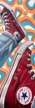 "Chucks" oil on canvas print